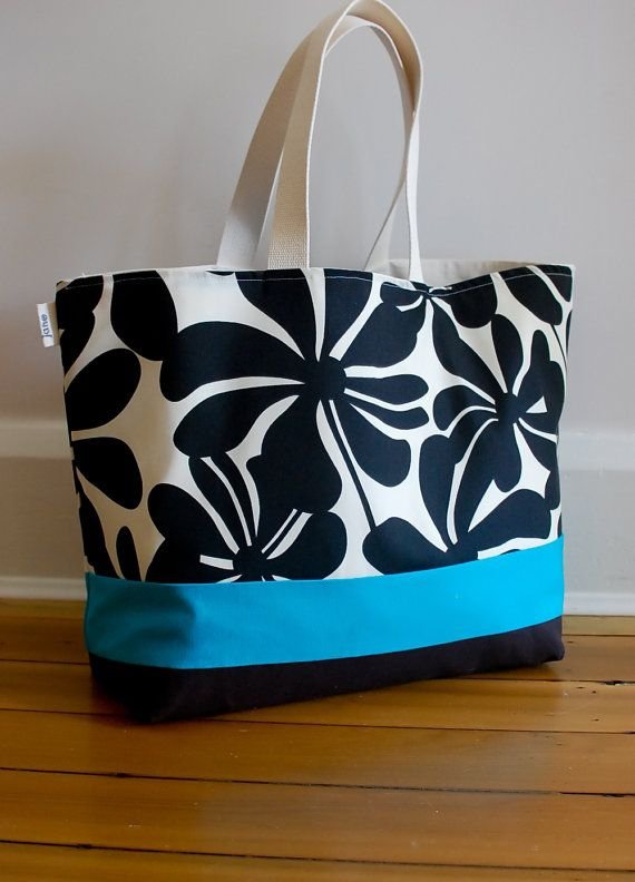 Large Canvas Beach Bag