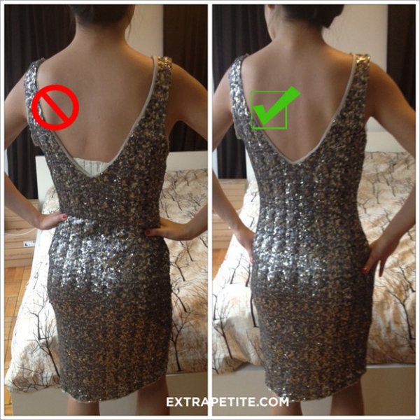 Stop Bras from Showing in Backless Dresses