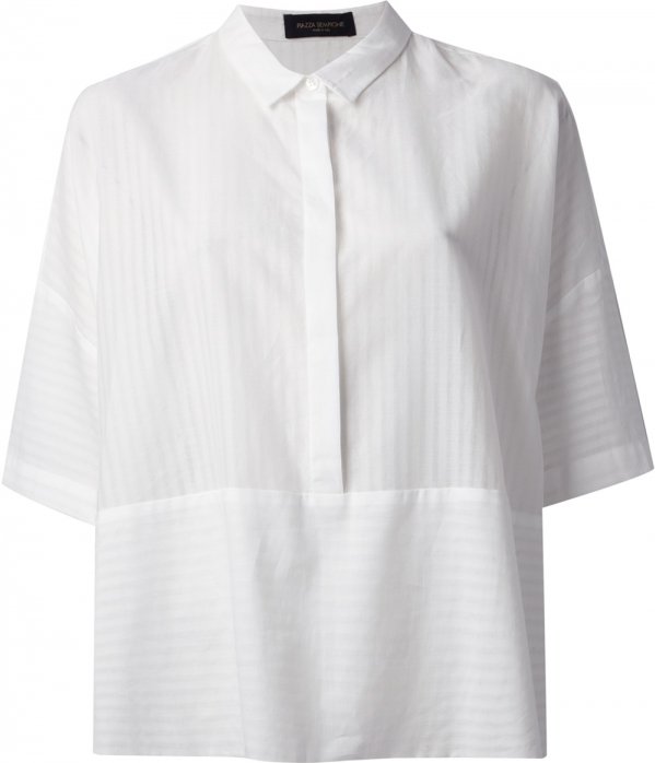 Piazza Sempione Striped Boxy Shirt