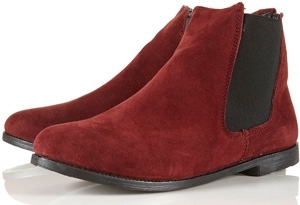 Topshop Marvel Suede Chelsea Boots