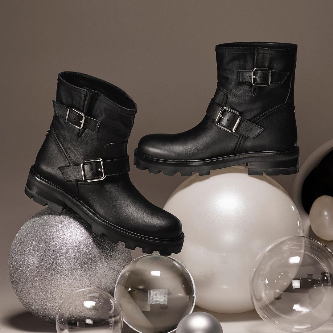 Jimmy choo clearance biker boots sale