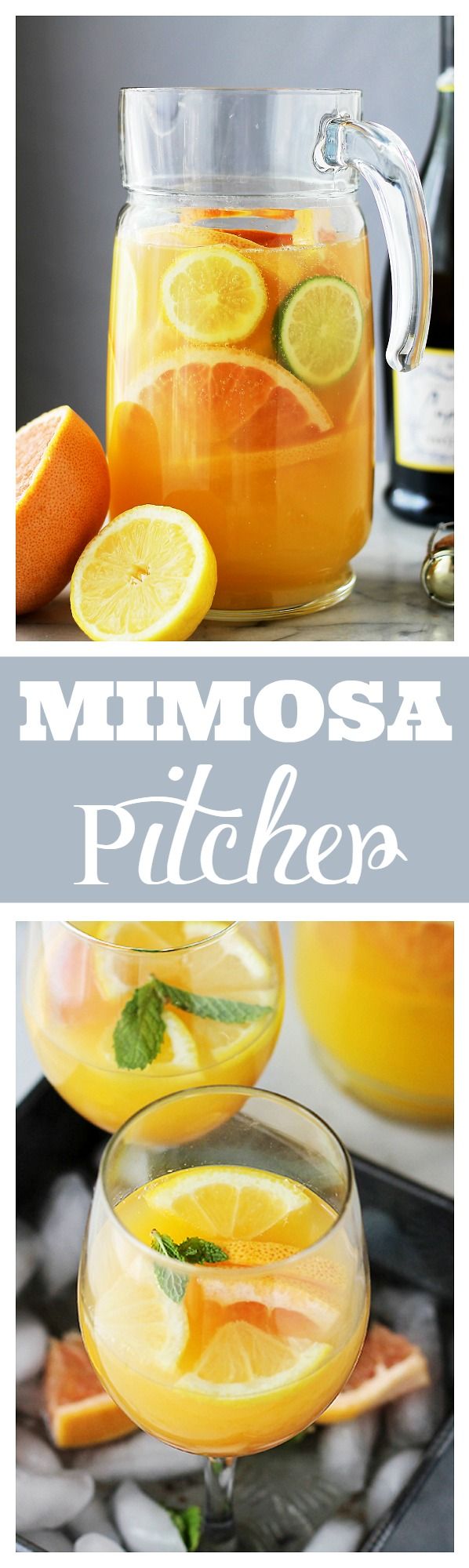 Lavender Mimosa Recipe  a mimosa recipe for a pitcher!