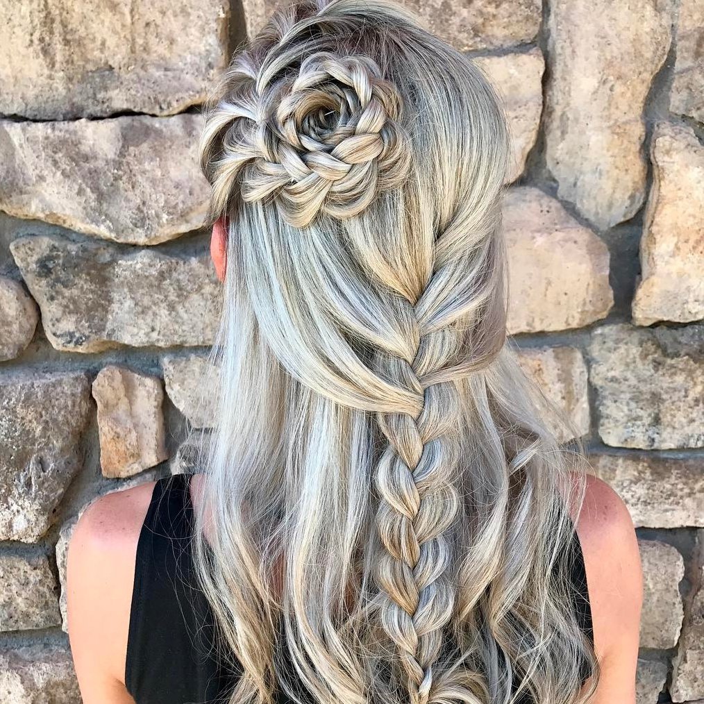 Consider Half-Up Half-Down Braids If You Want An Ethereal Look