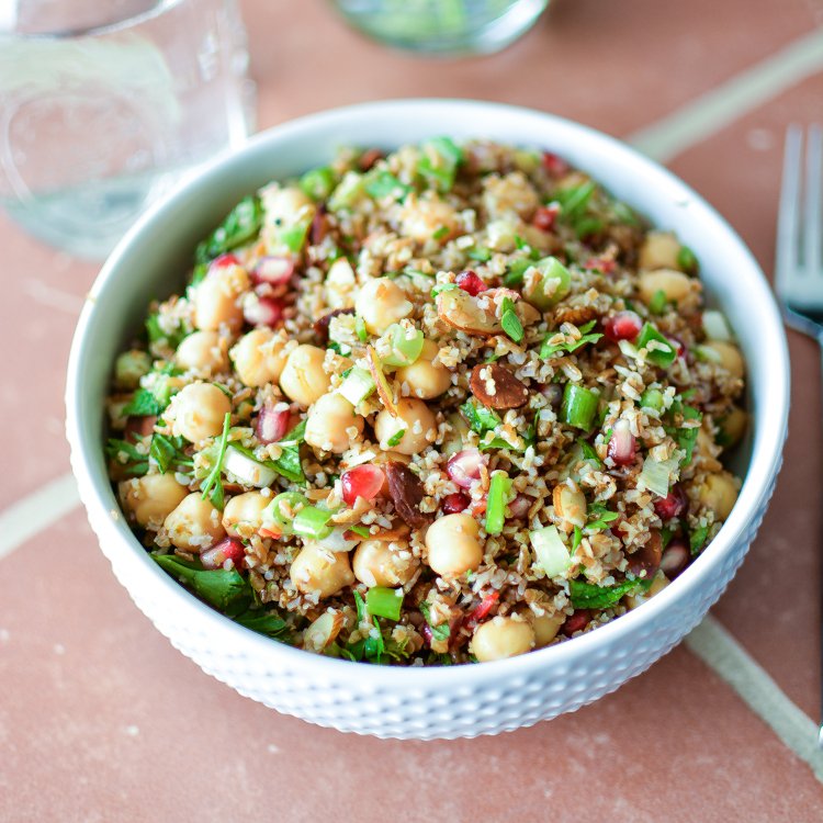 Recipe for Quinoa Chickpea and Pomegranate Pilaf ...