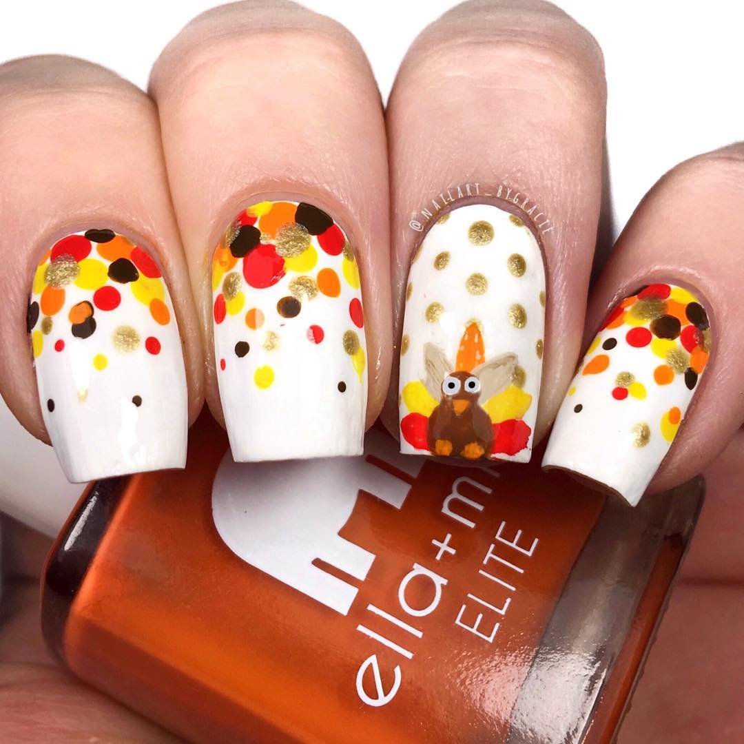 Thanksgiving Nail Art Your Family Will Find Adorable