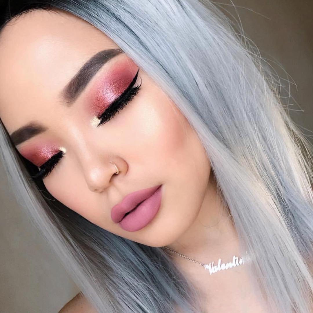 Cheekbone Beauty - Thank you so much for wearing and sharing  @biancaartistry 💗💗💗 Wearing ASKÎHK Sustain Lipstick 🌸Rosy Plummy  Perfect Pink🌸 'These were all of the products used in today's natural look!