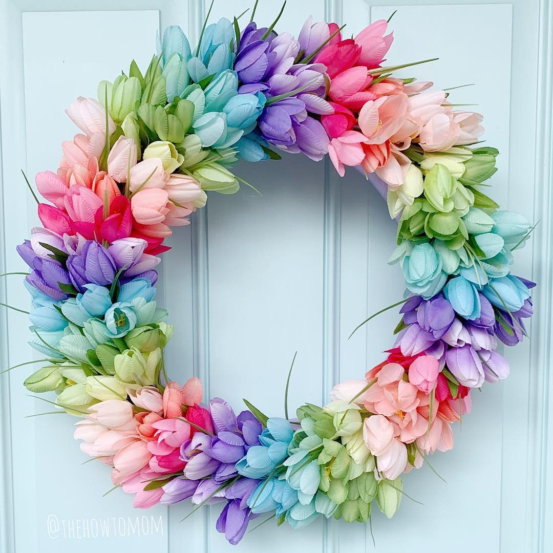 7 Gorgeous Easter Wreaths To Diy For Your Door 