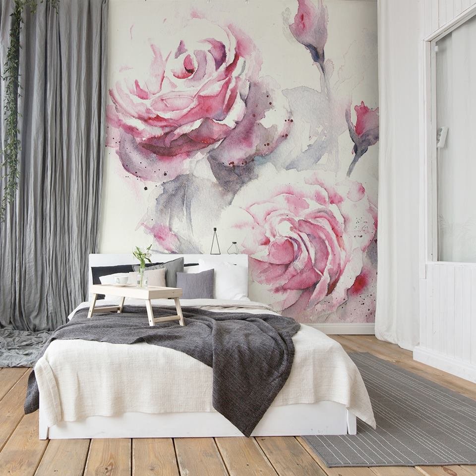 Personalize 👌 Your Space with a Floral 🌸 Wall Mural ...