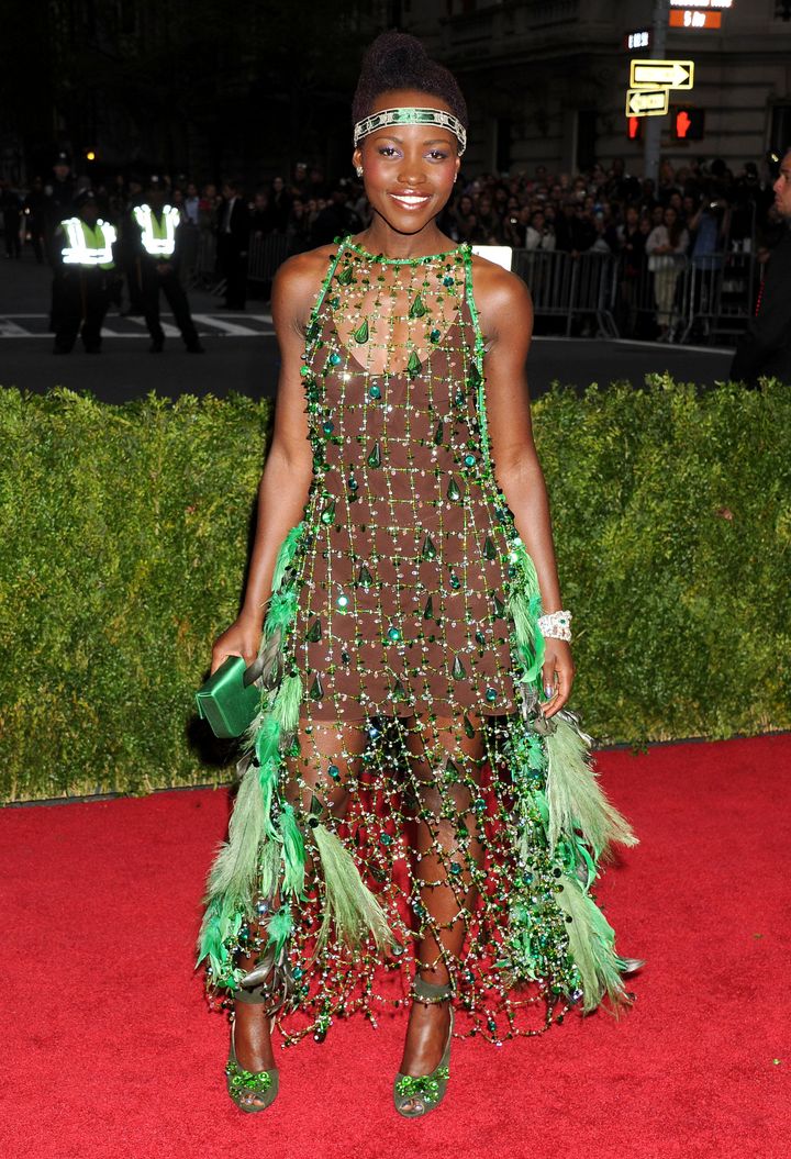7. Lupita Nyong’o – Met Gala, 2014