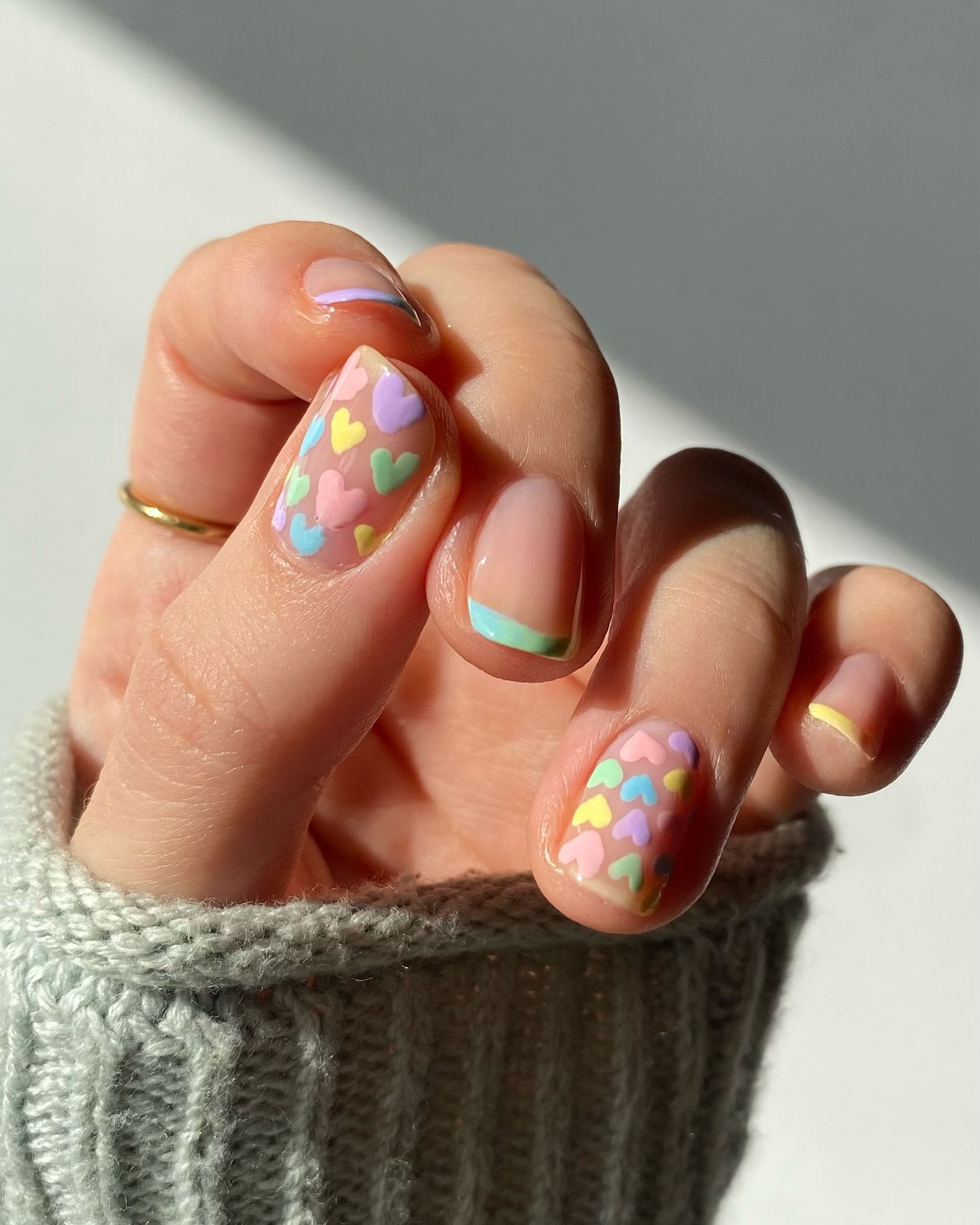 A Pastel Nail Journey: Where Candy Hearts Take Center Stage...