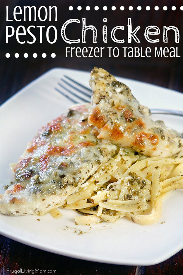 Lemon Pesto Chicken Freezer Meal