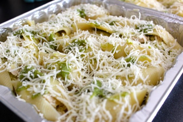 Pesto Chicken Stuffed Shells