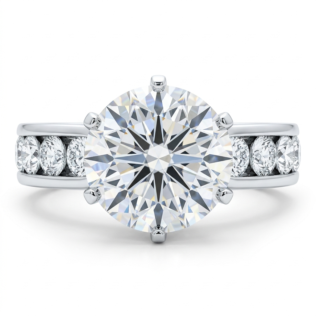 Round Brilliant with Chanel-set Band