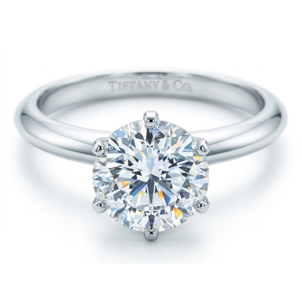Round Cut Diamond in the Tiffany Setting