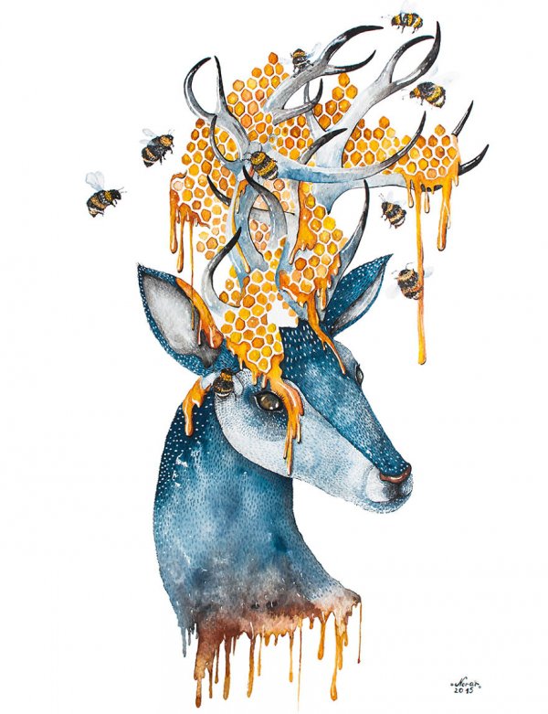 Deer & Honeybees