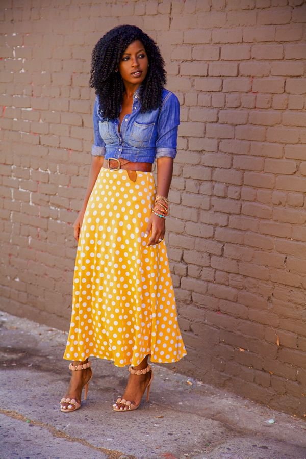 yellow,clothing,dress,pattern,polka dot,