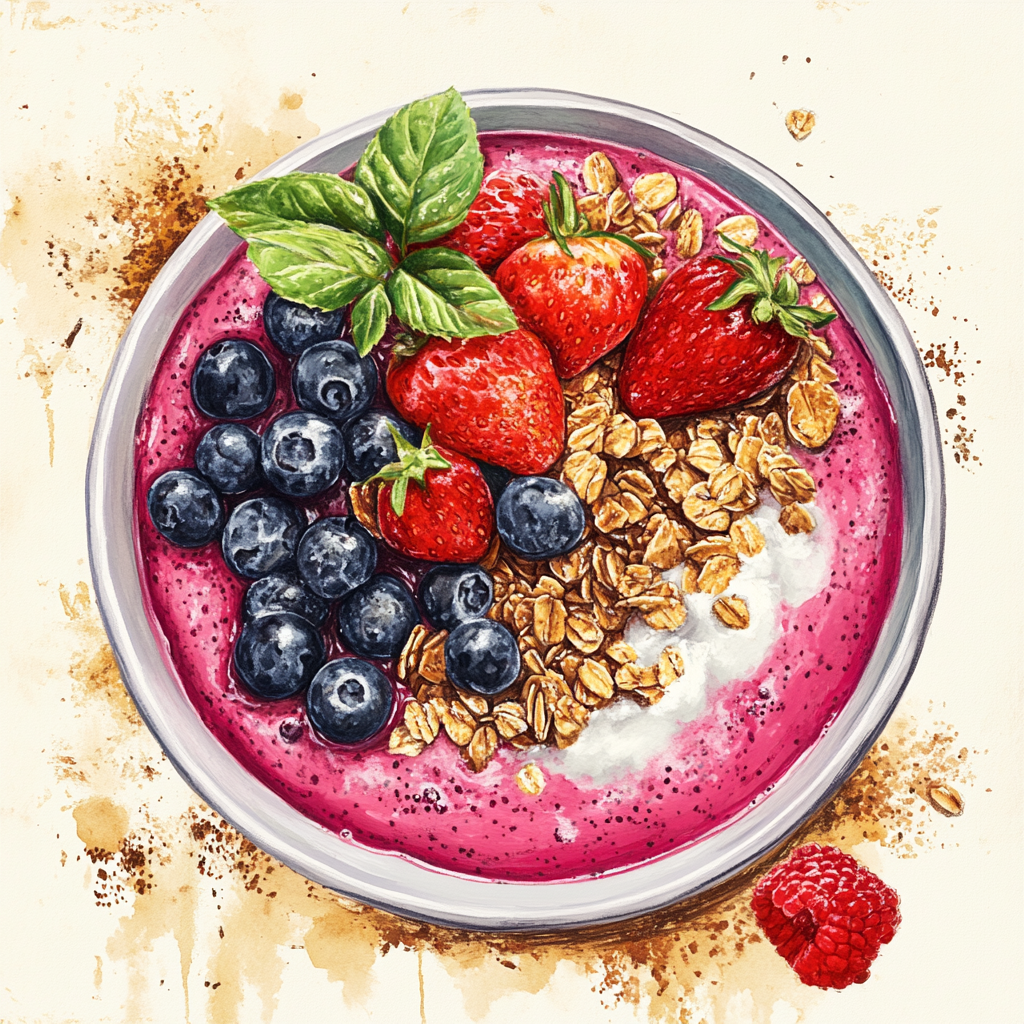 Smoothie Bowl with Granola