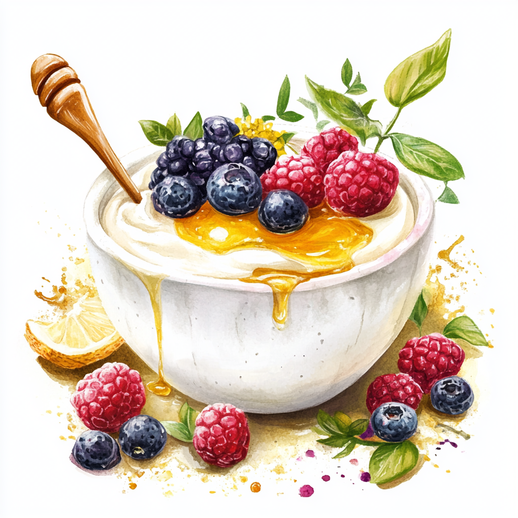 Greek Yogurt with Honey and Fresh Fruit